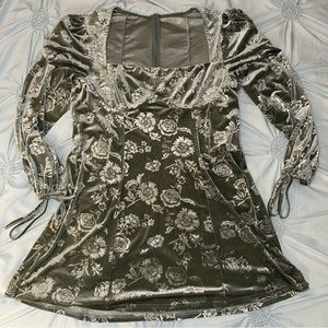 Velvet Green Dress (size 1X)